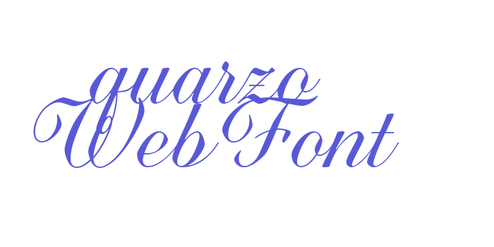 quarzo WebFont Font