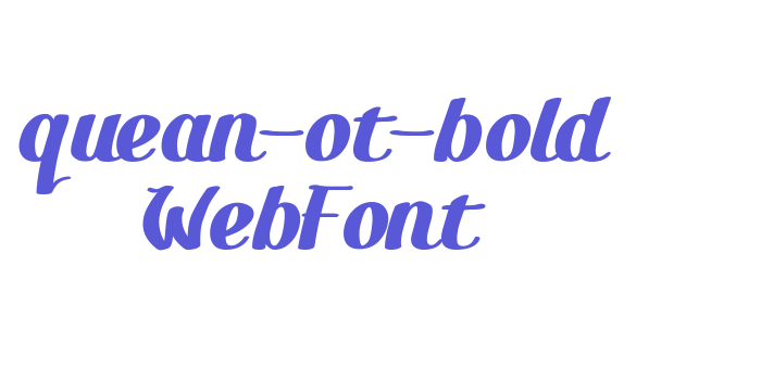 quean-ot-bold WebFont Font Download