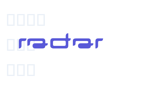 radar Font Download