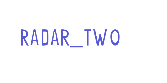 radar_two Font