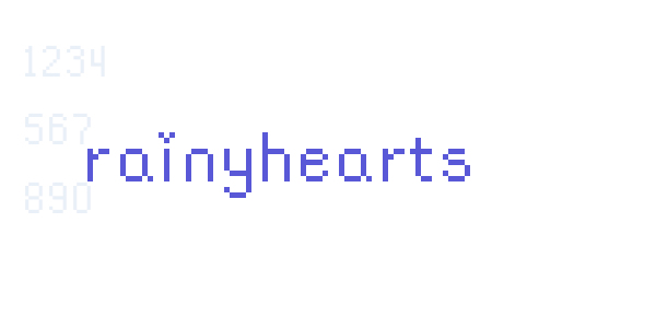 rainyhearts font