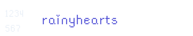 rainyhearts-related font