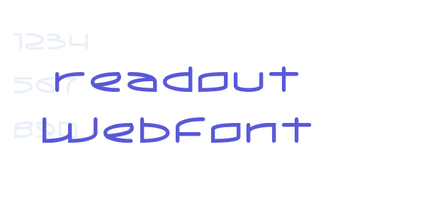 readout WebFont font