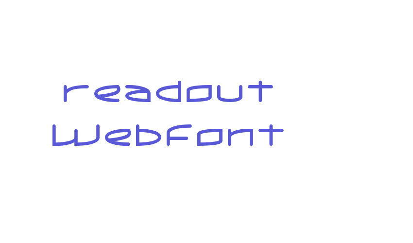 readout WebFont Font