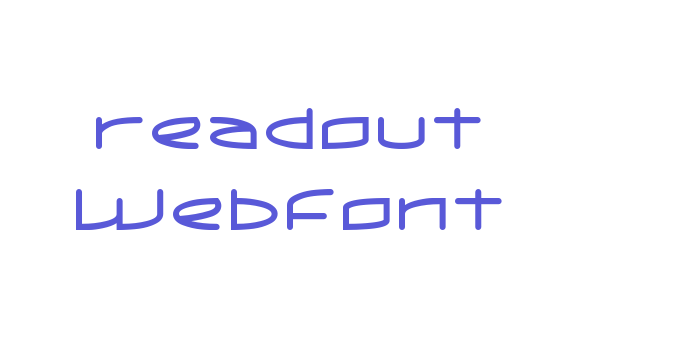 readout WebFont Font Download