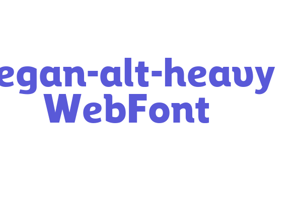 regan-alt-heavy WebFont Font