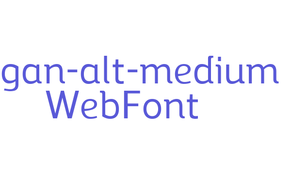 regan-alt-medium WebFont Font