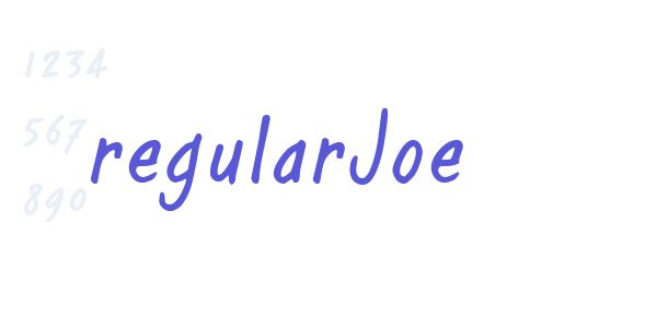 regularJoe font free