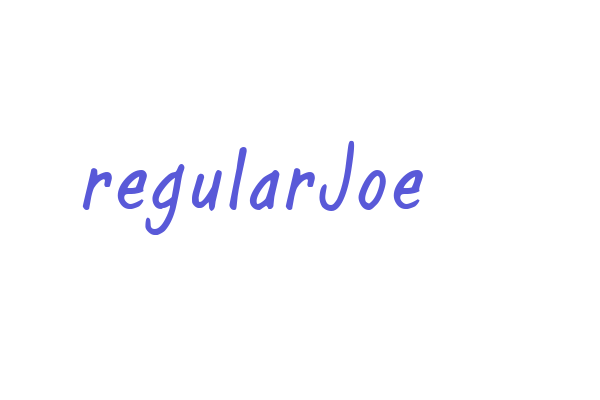 regularJoe Font