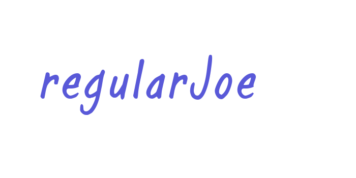 regularJoe Font