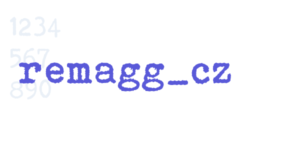 remagg_cz font