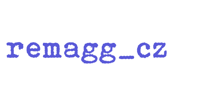 remagg_cz Font