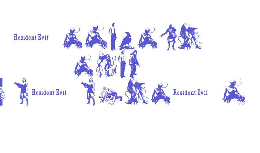 resident evil characters Font Download