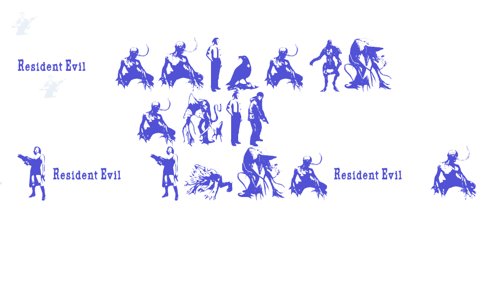 resident evil characters-font-download