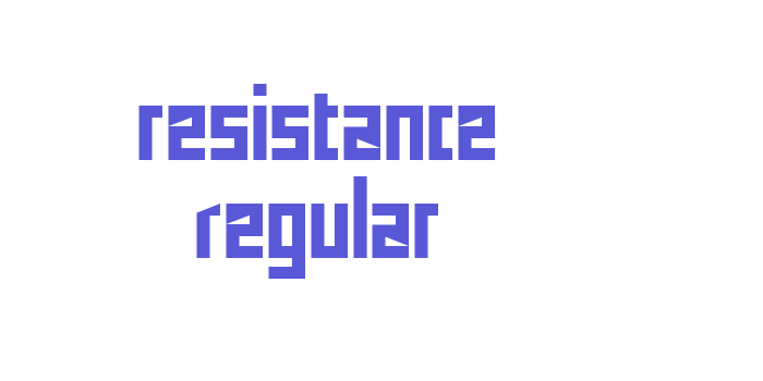 resistance Regular Font