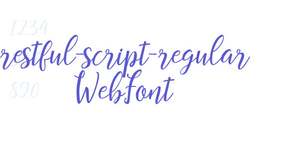 restful-script-regular WebFont font free