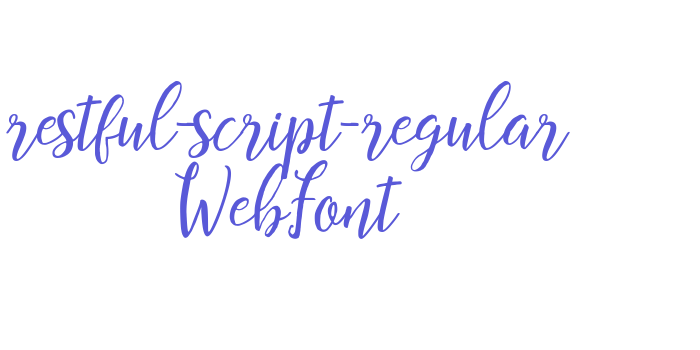 restful-script-regular WebFont Font Download