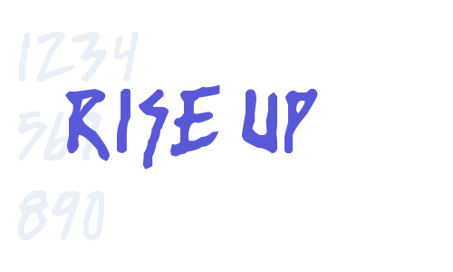 rise up Font Download