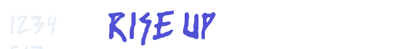 rise up-font