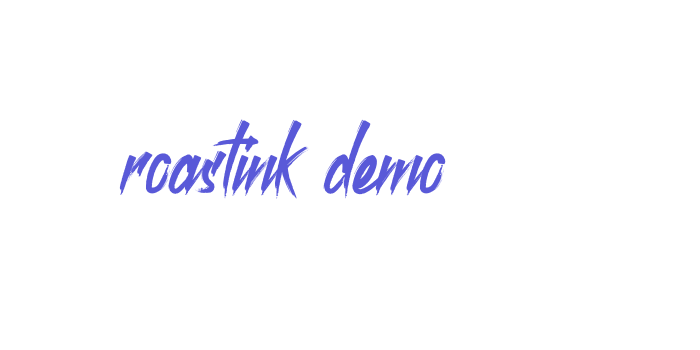 roastink demo Font