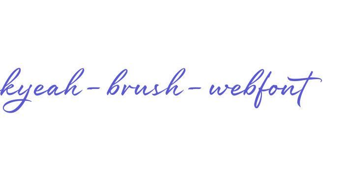 rockyeah-brush-webfont Font Download