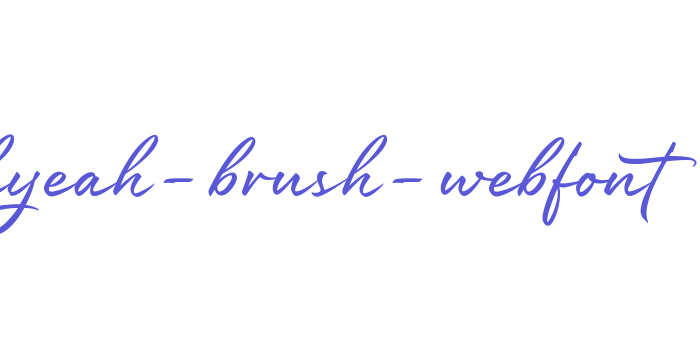 rockyeah-brush-webfont Font