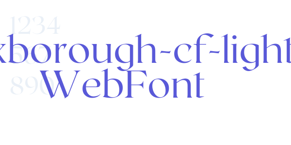 roxborough-cf-light WebFont font