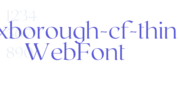 roxborough-cf-thin WebFont font