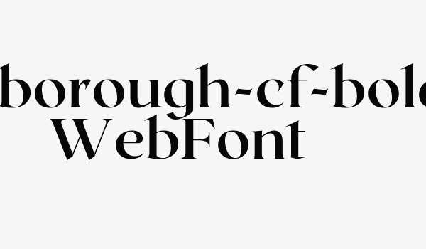 roxborough-cf-bold WebFont Font