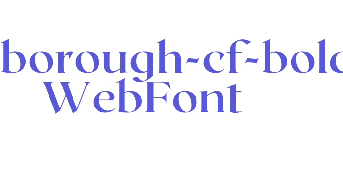 roxborough-cf-bold WebFont Font Download