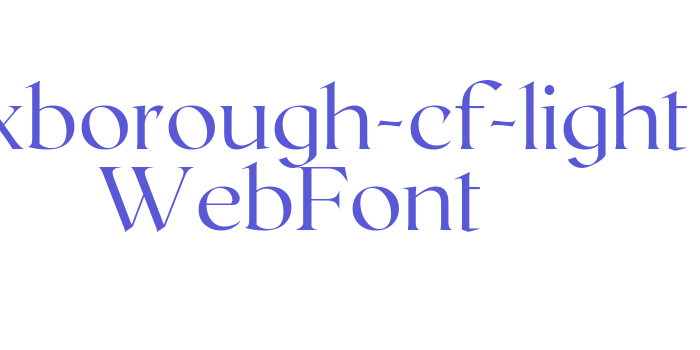 roxborough-cf-light WebFont Font Download