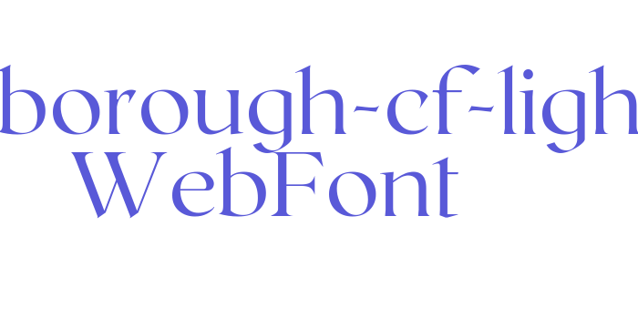 roxborough-cf-light WebFont Font