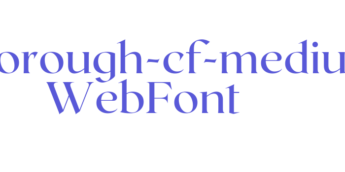 roxborough-cf-medium WebFont Font Download