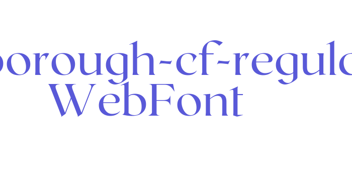 roxborough-cf-regular WebFont Font Download