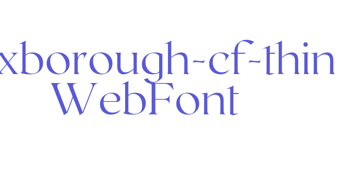 roxborough-cf-thin WebFont Font Download