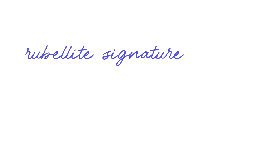 rubellite signature-font-download