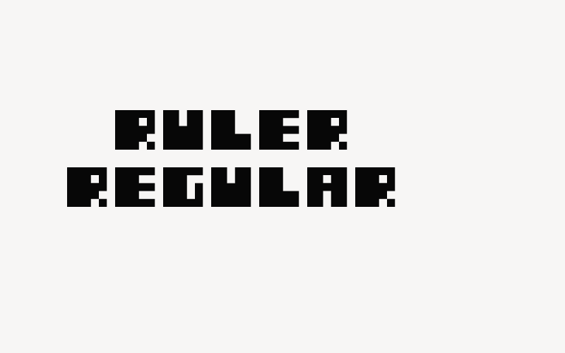 ruler Regular Font