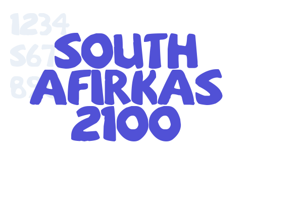 sOuTh Afirkas 2100 Font Download