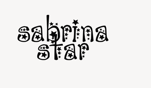 sabrina star Font