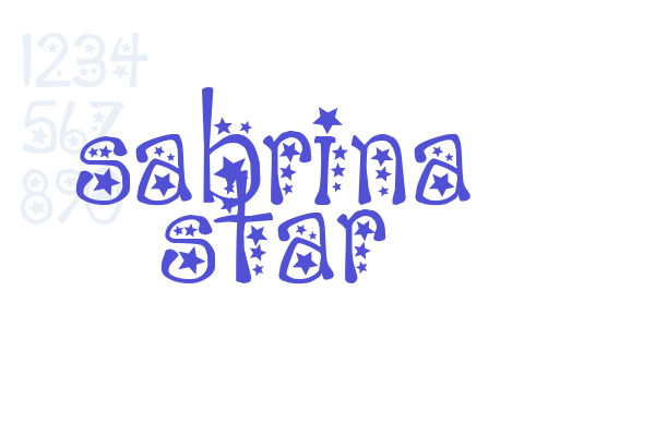 sabrina star Font Download