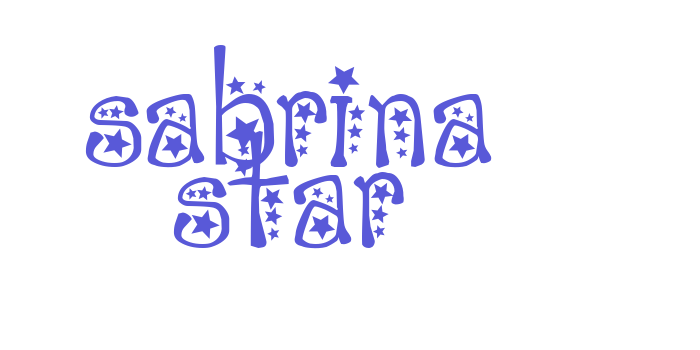 sabrina star Font Download