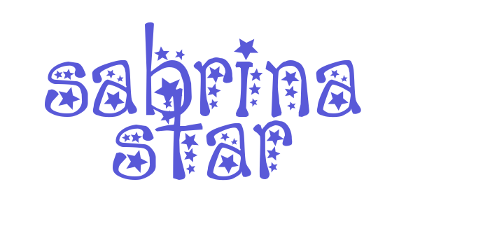 sabrina star Font