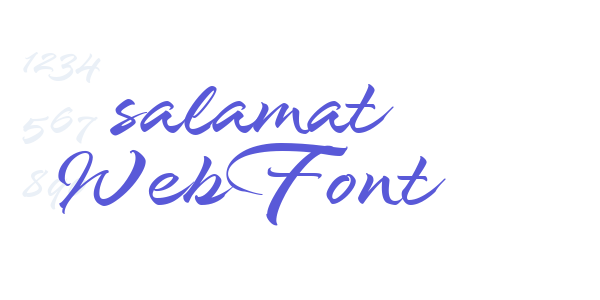 salamat WebFont font free