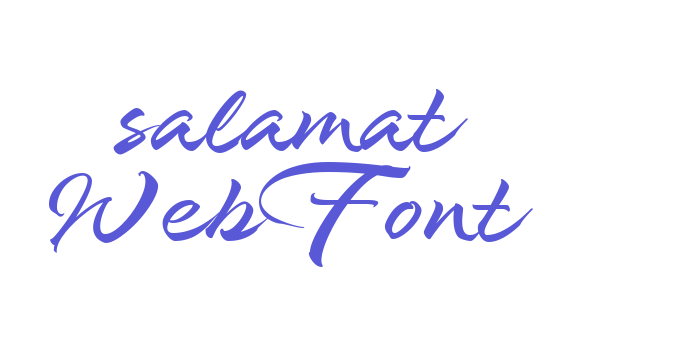 salamat WebFont Font