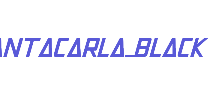 santacarla_black Font Download