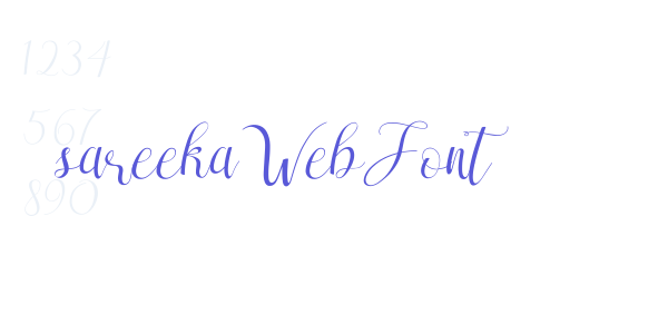 sareeka WebFont font free