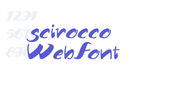 scirocco WebFont font