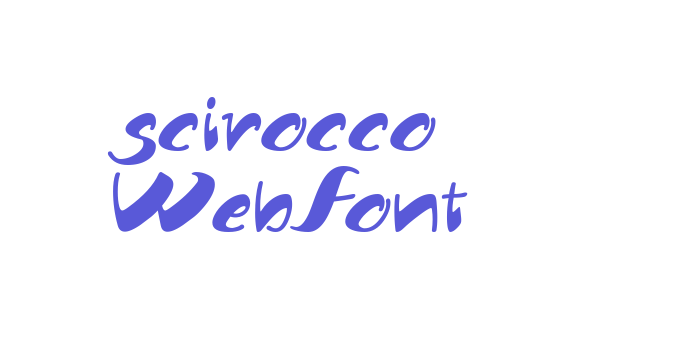 scirocco WebFont Font Download