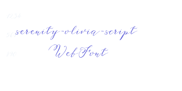 serenity-olivia-script WebFont font free