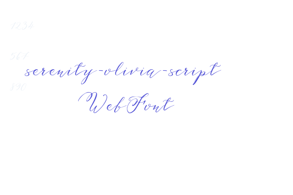 serenity-olivia-script WebFont